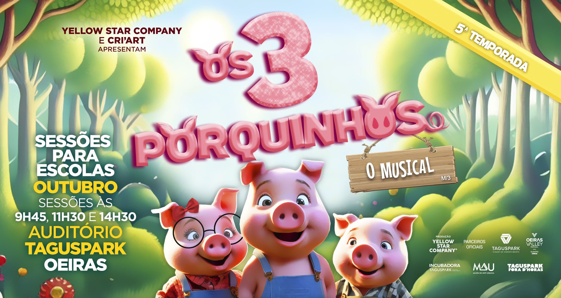 Visitas escolares Os três porquinhos taguspark