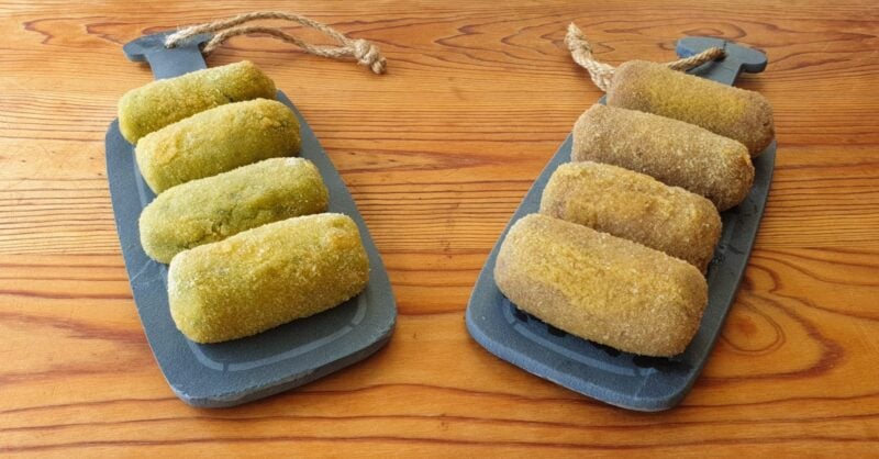 Croquetes de carne e croquetes de espinafres passo a passo