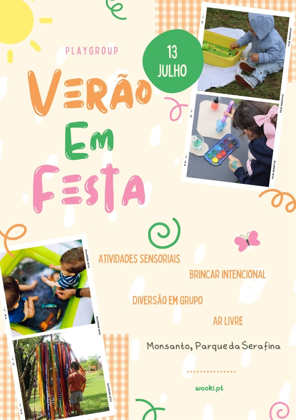 Playgroup Sensorial Verão em Festa