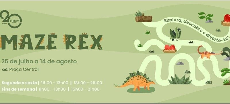 Forum Madeira traz aventura pré-histórica ao verão com Maze Rex
