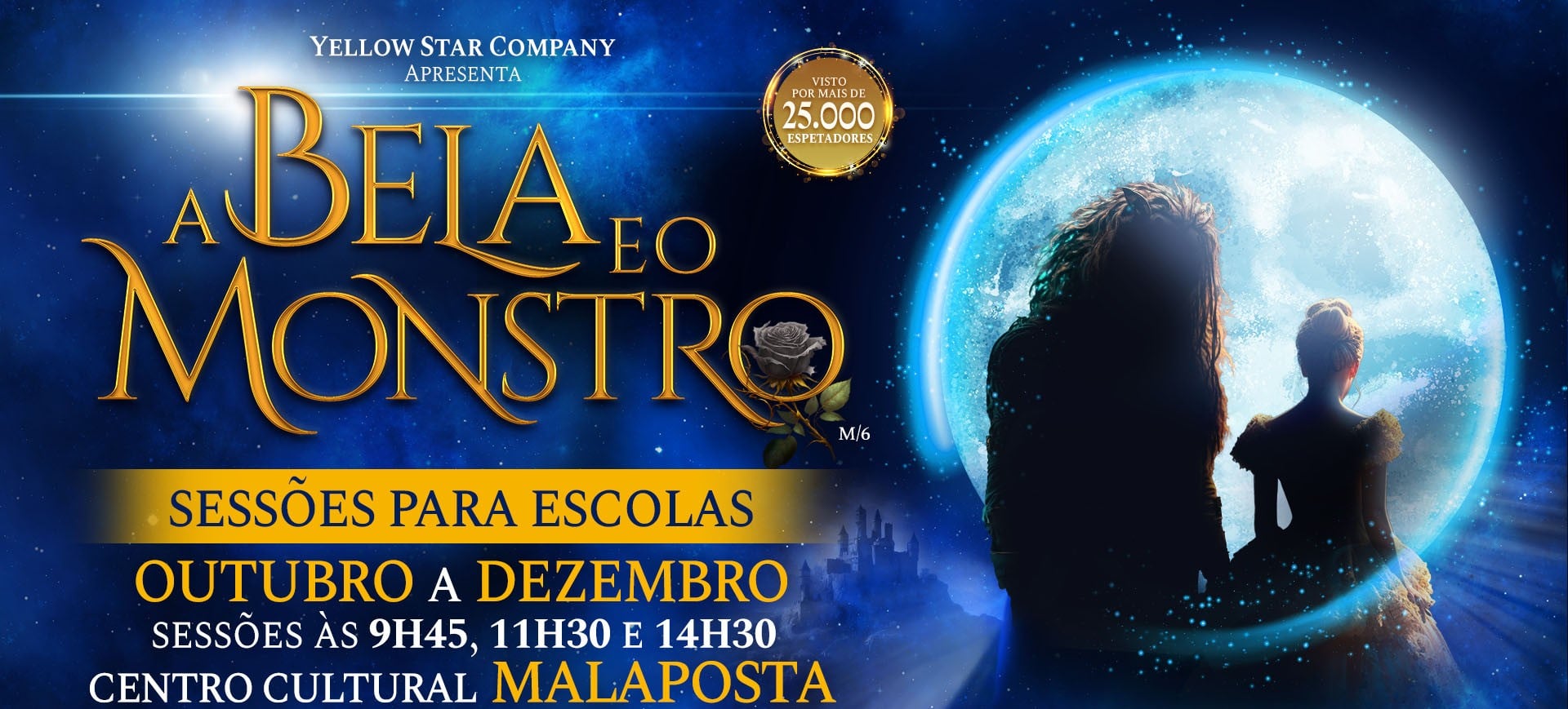 A Bela e o Monstro para escolas Malaposta