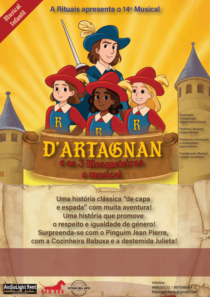 DARTAGNAN e as tres mosqueteirascartaz geral