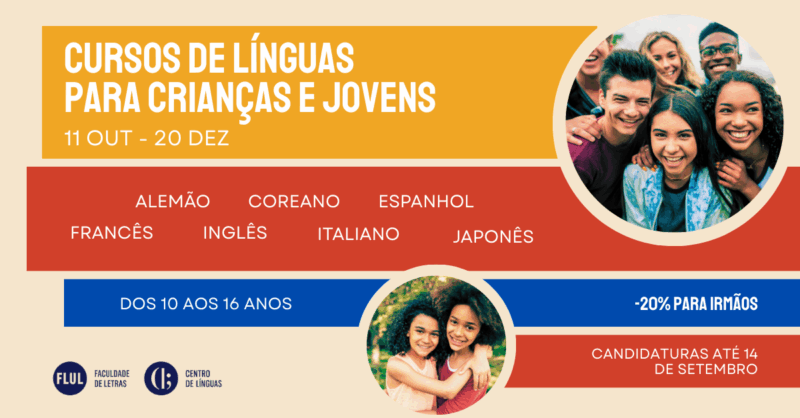 Cursos de Línguas para crianças na Faculdade de Letras da ULisboa