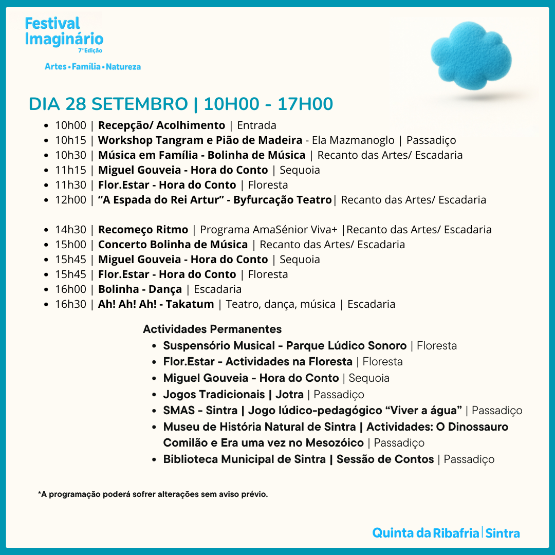 Festival Imaginario Programa 28 set 2025