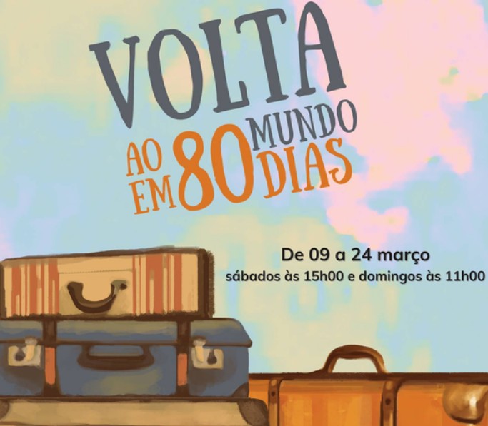 Volta ao Mundo em 80 dias - teatro para escolas
