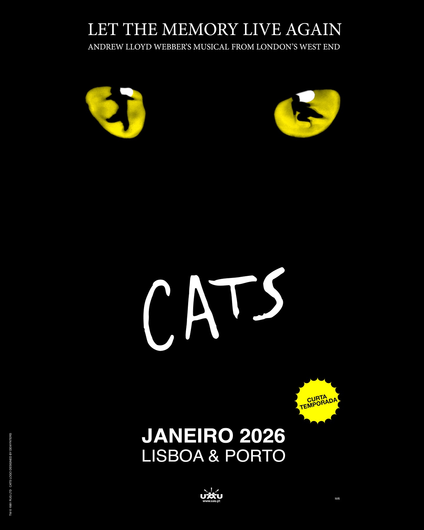 ESPETÁCULO CATS Cartaz