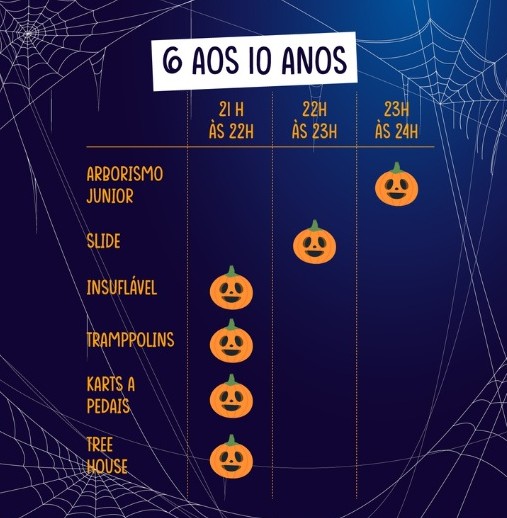 halloween cova da baleia 6 aos 10 anos