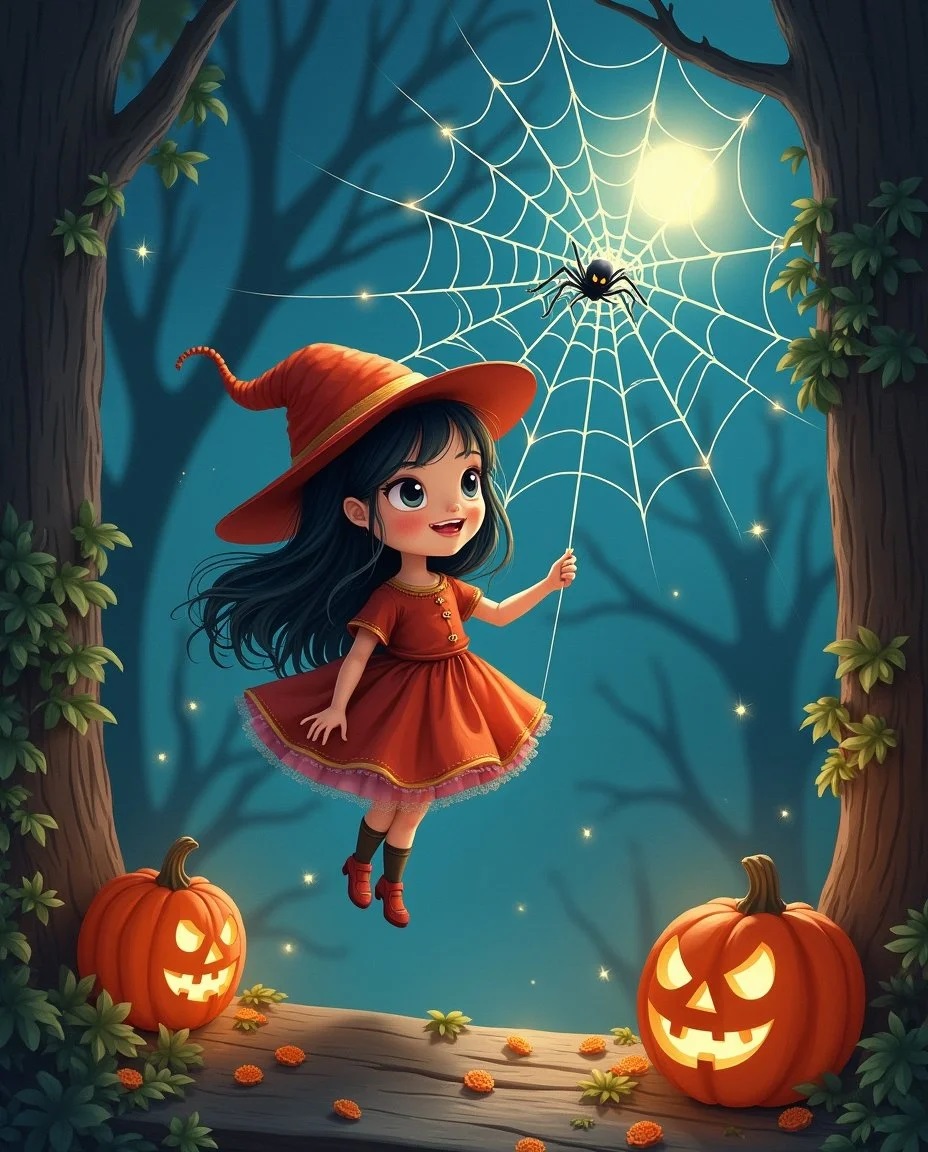 A ARANHA TECELINA E A SUA TEIA MÁGICA