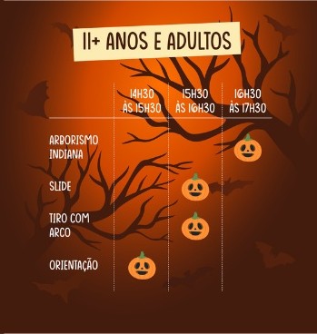 halloween cova da baleia 1 de Nov 11+ anos