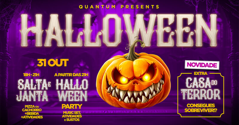 Halloween nos Quantum Parks: pulos e sustos incluídos!