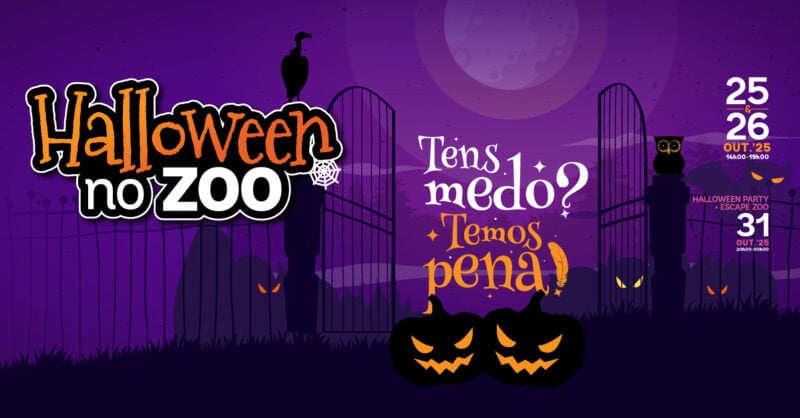 Halloween do Zoo de Lourosa: Tens Medo? Temos pena! – Cancelada noite de 31 Outubro.