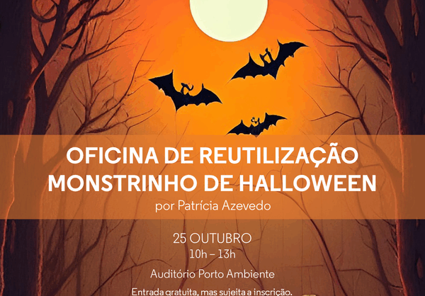 Oficina de Reutilização: Monstrinhos de Halloween