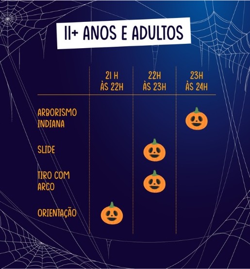 halloween cova da baleia programa 11 mais anos