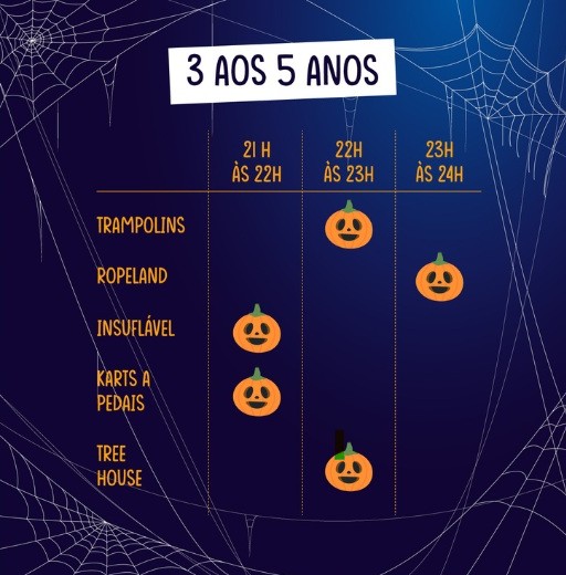 halloween cova da baleia 3-5 anos programa