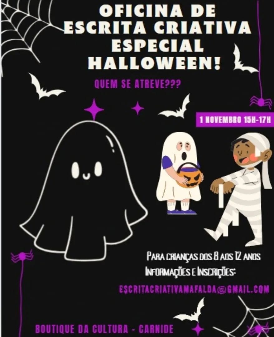 ???? Oficina de Escrita Criativa – Especial Halloween! ????