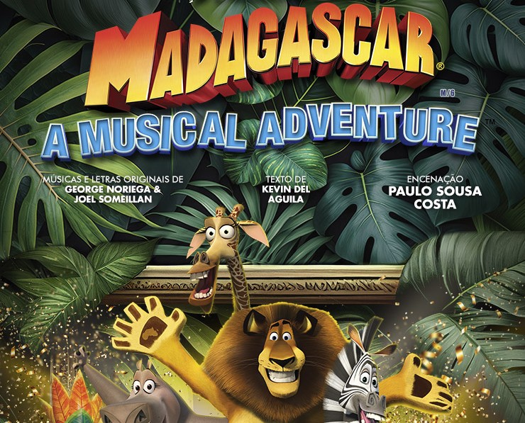 musical madagascar - peça de teatro para toda a família