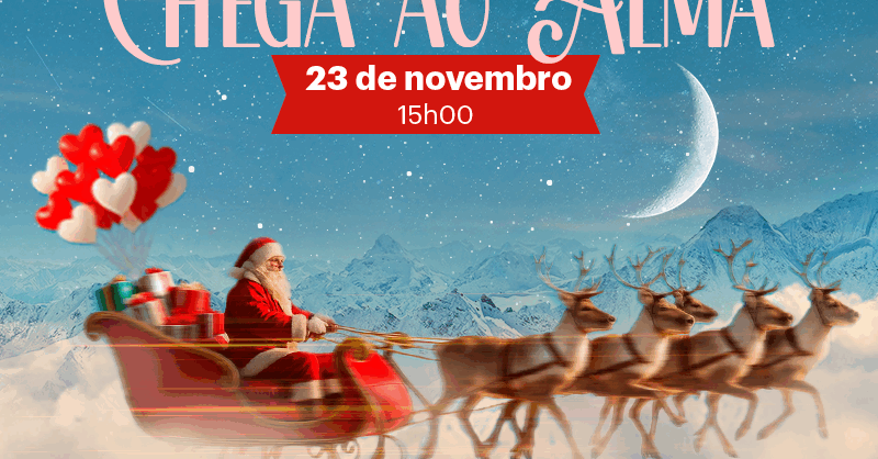 O Pai Natal chega ao Alma Shopping já no próximo domingo