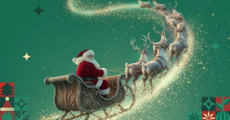 O Pai Natal está a chegar ao Nosso.