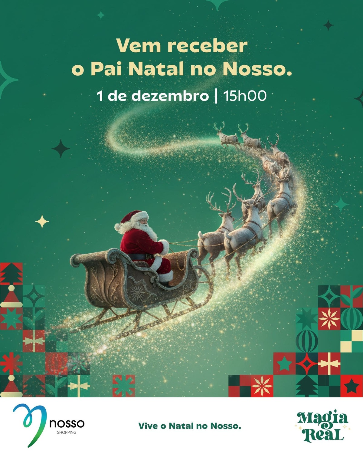 O Pai Natal está a chegar ao Nosso.