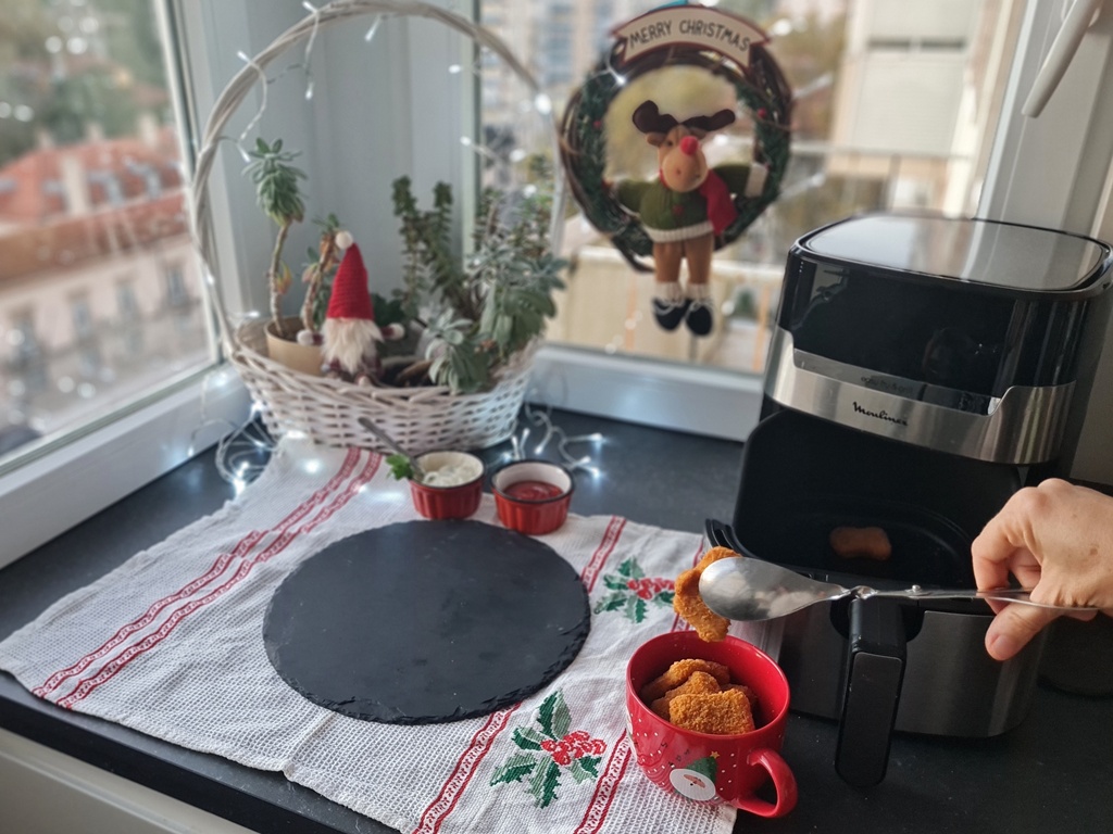 Nuggets especiais de Natal - preparacao