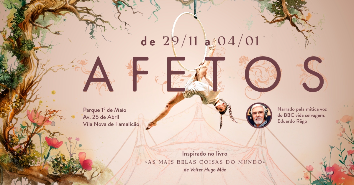 INAC – Instituto Nacional de Artes do Circo apresenta “Afetos” – Circo de Papel 2025