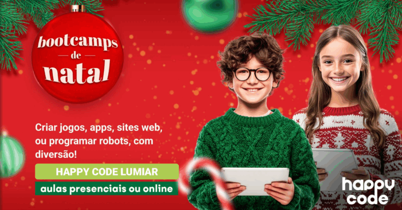 Curso de Programação para crianças no Lumiar – Férias de Natal