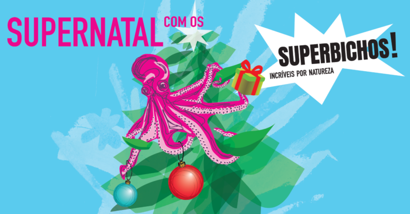 O Natal no Pavilhão do Conhecimento tem superbichos, contos infantis e desafios com ciência