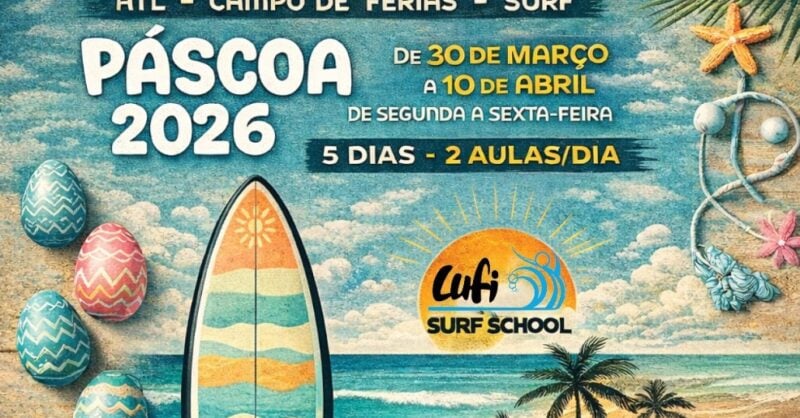 ATL de Surf na Costa da Caparica – Páscoa 2026