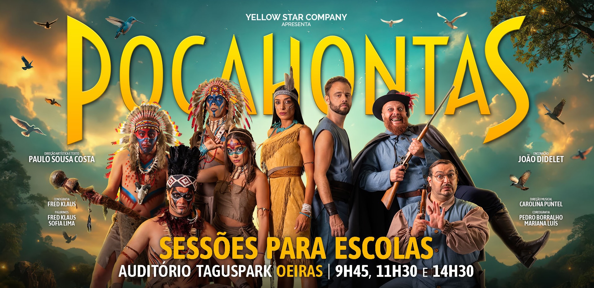 pocahontas taguspark sessões escolas