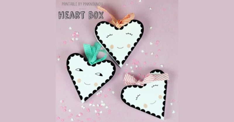 Caixa Coração prenda Dia dos Namorados