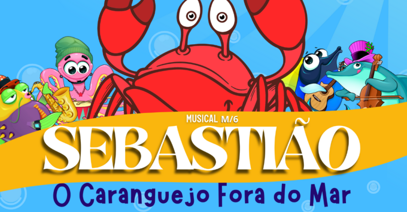 sebastião caranguejo fora mar teatro