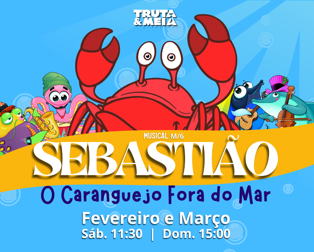 sebastião caranguejo fora mar teatro