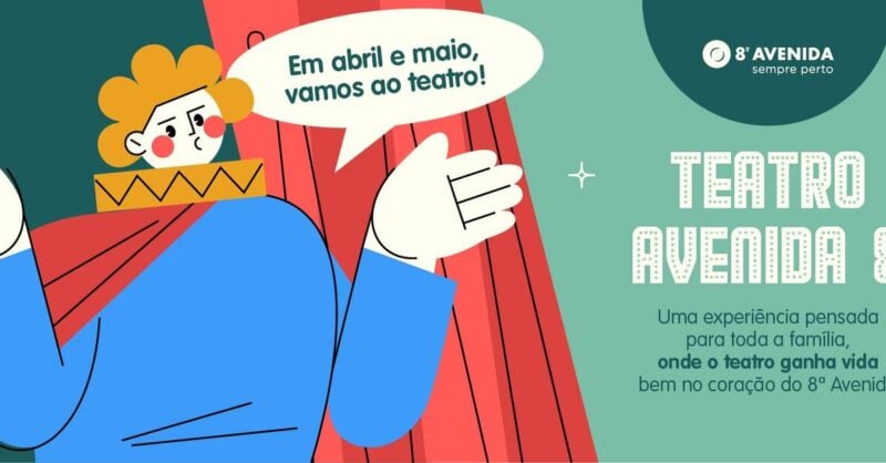   Teatro infantil gratuito sobe ao palco do 8ª Avenida