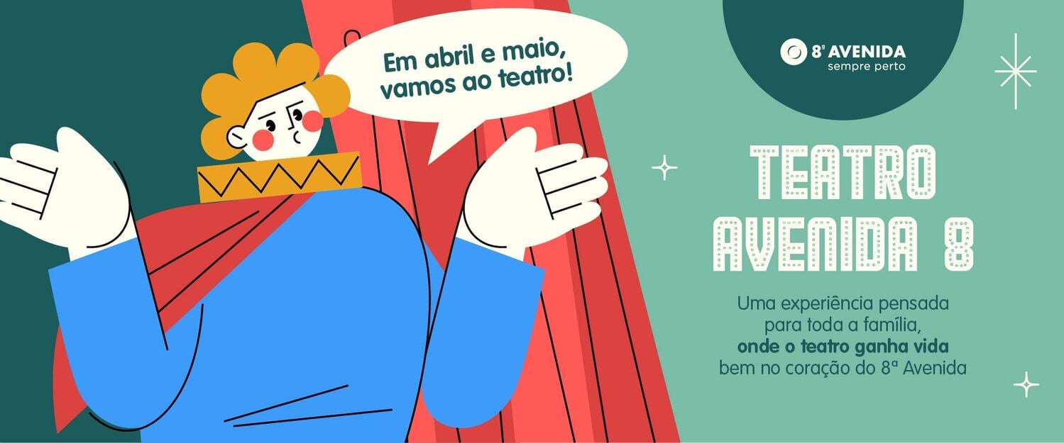   Teatro infantil gratuito sobe ao palco do 8ª Avenida