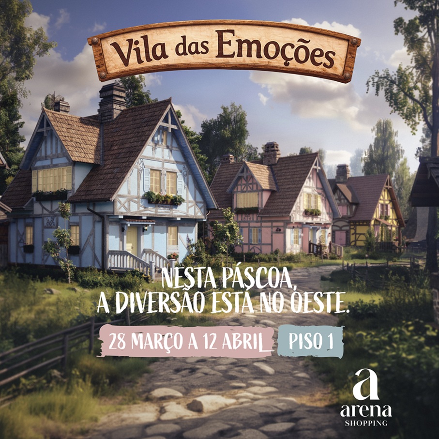 Páscoa no Arena Shopping convida famílias a entrar na “Vila das Emoções”