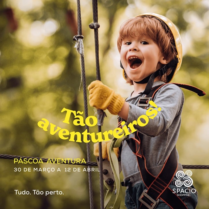 Spacio Shopping convida famílias a viver a Páscoa em aventura com atividade gratuita de arborismo