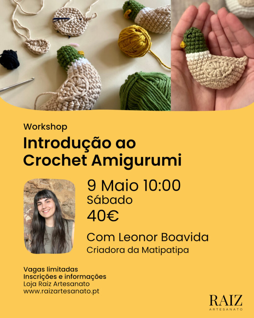 Workshop Introdução ao Crochet Amigurumi