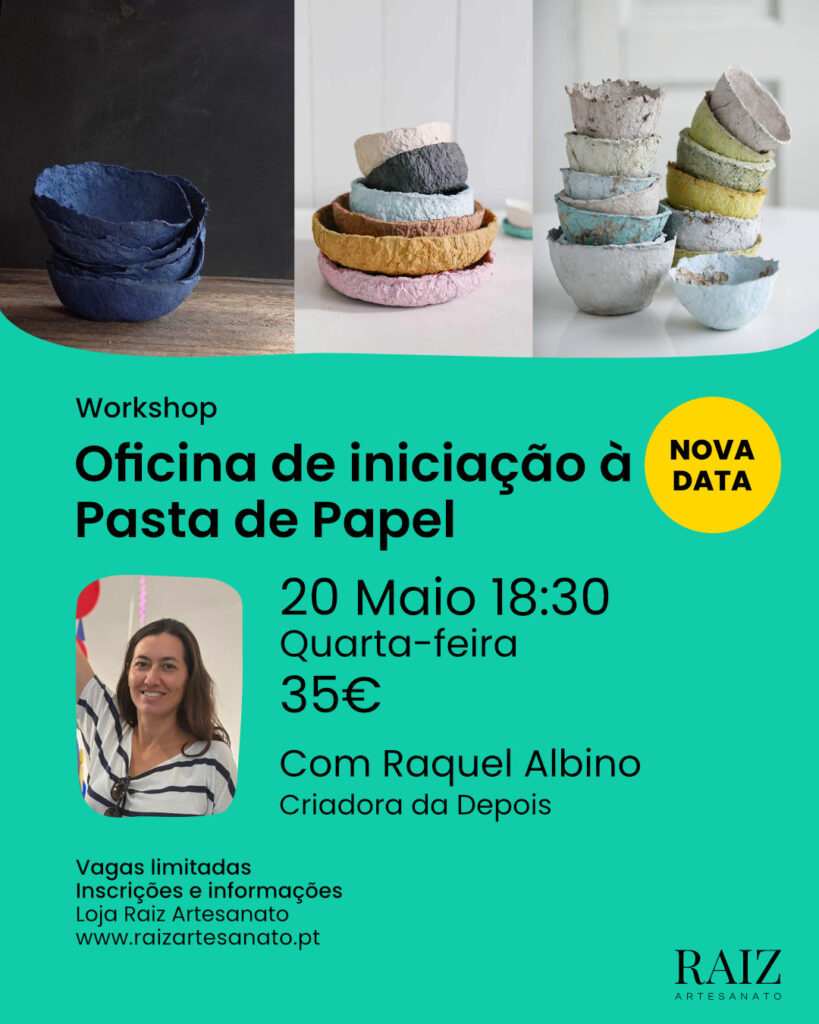 Workshop Oficina de iniciação à Pasta de Papel