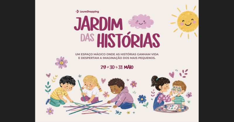LoureShopping celebra o Dia da Criança com um jardim onde as histórias ganham vida
