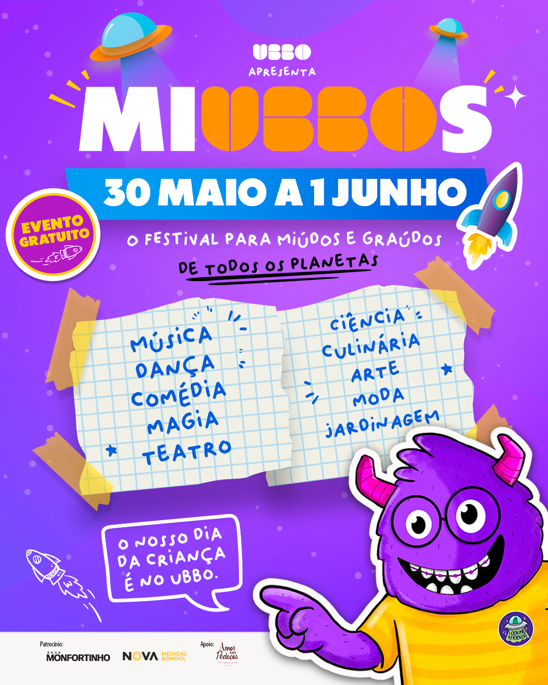 UBBO assinala o Dia da Criança com a 2.ª edição do Festival MIUBBOS