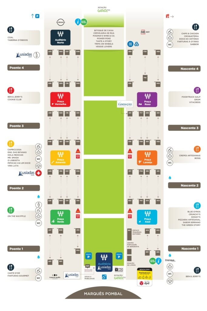 mapa Feira do Livro 2026