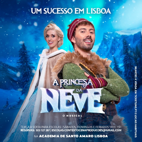 Princesa da neve um sucesso em lisboa