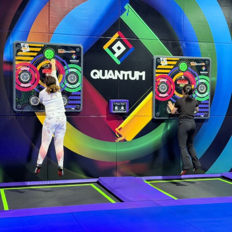 Atividades jogos nos trampolins no Quantum Park Algarve