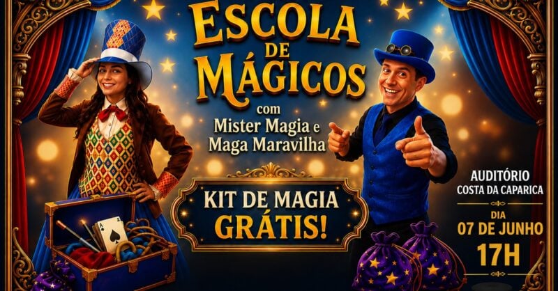 Espetáculo Escola de Mágicos – Andrély & Flávia Molina