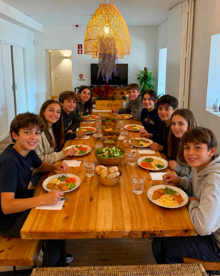 Almoço dos participantes no Campo de Férias Estoril