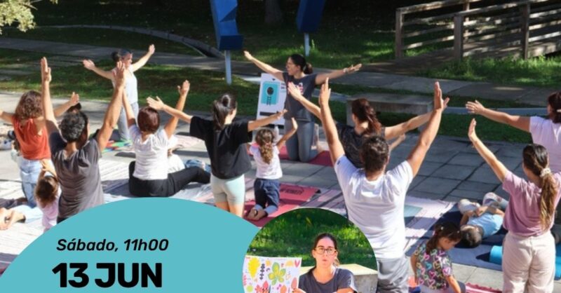 Yoga em família no Parque Verde