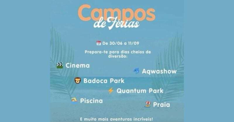 Campo de Férias em Faro no Algarve