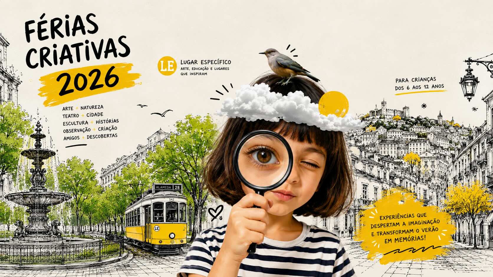 Campo de férias criativo em Lisboa com oficinas para crianças