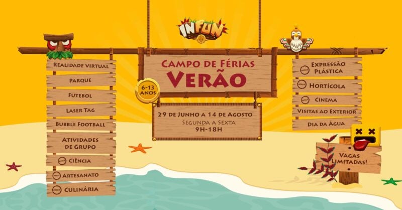 Capa Campo de Férias Verão Mem Martins Sintra