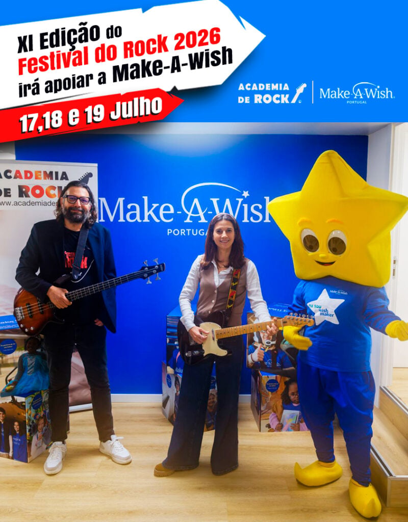 Festival do Rock 2026 - apoio à Make a Wish